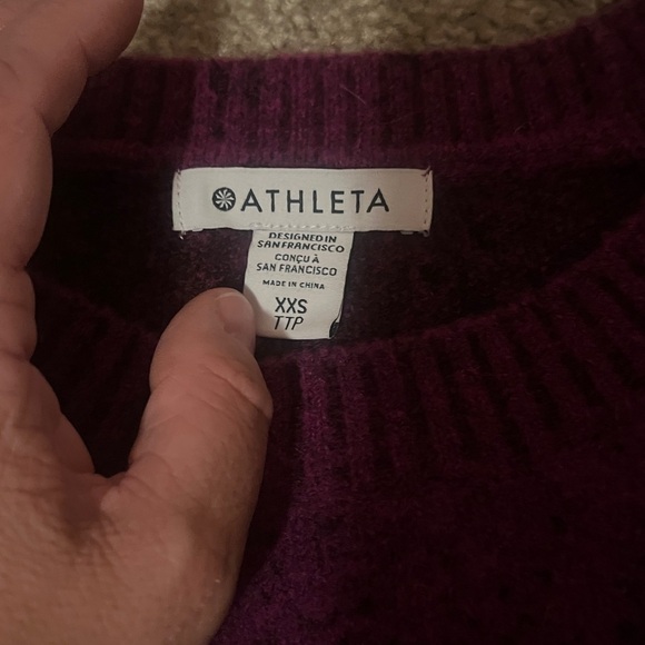 Athleta Ombré Purple Knit Sweater - Picture 5 of 5